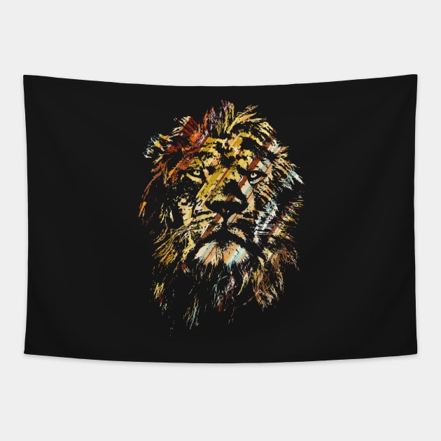 Rays of Lion Tapestry by teehunterdotcom