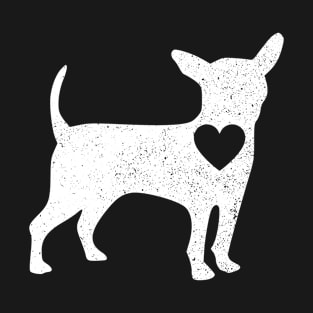 Chihuahua Love Heart Gift For Chihuahua Lover T-Shirt