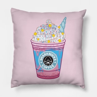 Sharkbucks Frappucino // Magical Narwhal Pillow