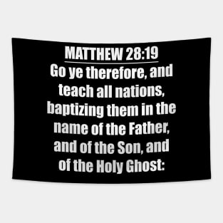 Bible Verse Matthew 28:19 Tapestry