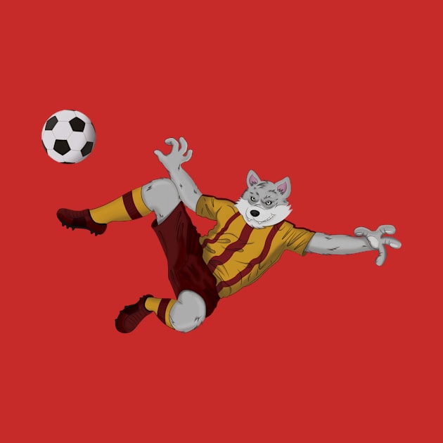 Red/Yellow Futbol/Soccer by WorldSportsCulture