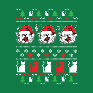 Funny Christmas Sweater Cats for Cat Owners T-Shirt