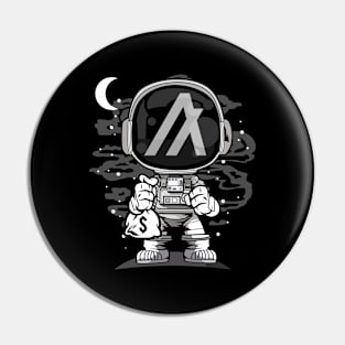 Astronaut Algorand ALGO Coin To The Moon Crypto Token Cryptocurrency Wallet Birthday Gift For Men Women Pin