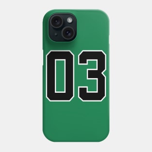 Number 03 Phone Case