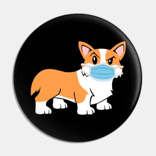 Pembroke Corgi Quarantine Mode Pin