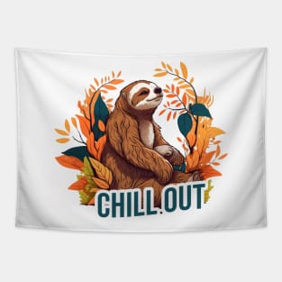 Lazy sloth chilling in nature Tapestry