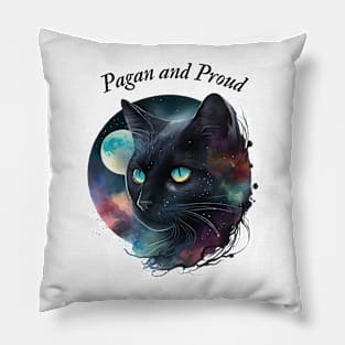 Witch's Black Cat Pillow