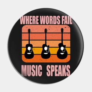 where words fail music speaks guitar | music lovers and dance | pop song Pin