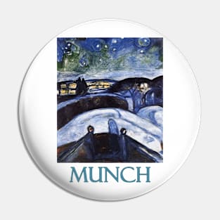 Starry Night by Edvard Munch Pin