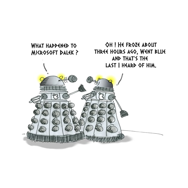 Ctrl Alt Dalek ~ The Blue Screen of Dalek by tone