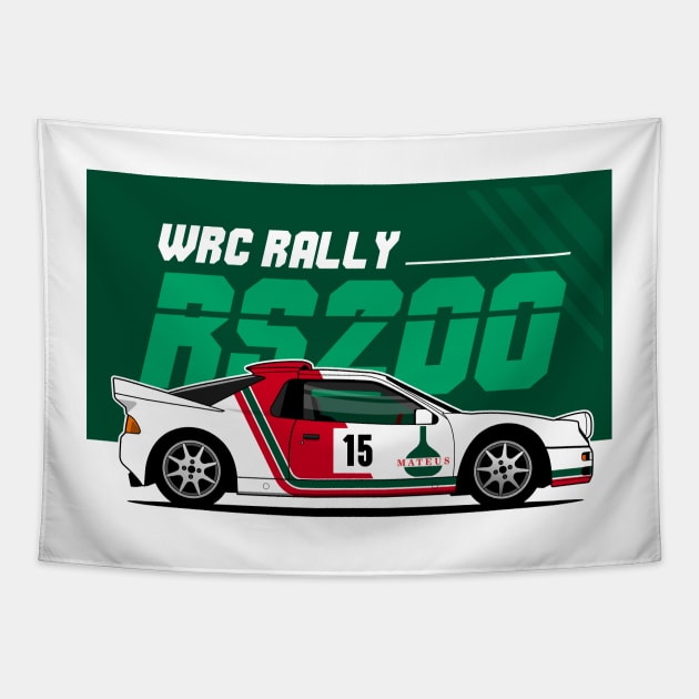 RS200 Rally Legends Tapestry by shketdesign