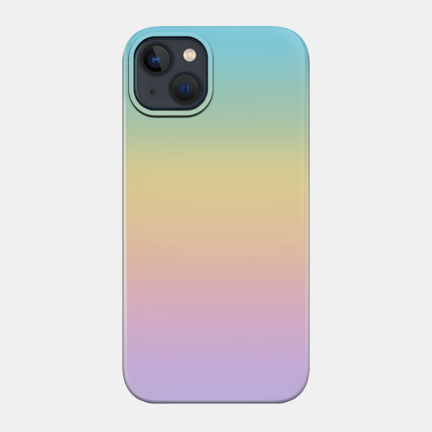 Pastel Rainbow Ombré Gradient - Pastel - Phone Case