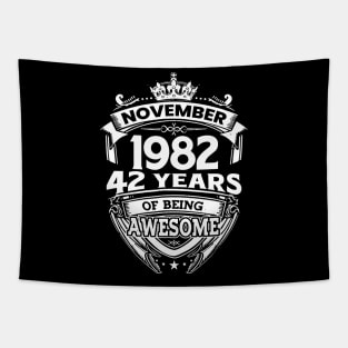 November 1982 42 Years Of Being Awesome 42nd Birthday Tapestry