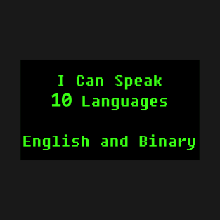 10 languages binary t-shirt T-Shirt