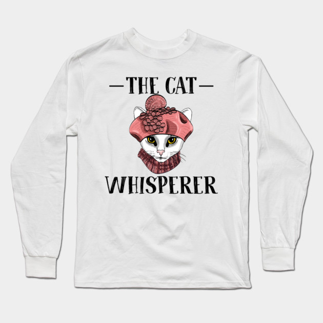 The Cat Whisperer Tee I Love Cats Tshirt Cat Whisperer Long