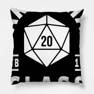 BARBARIAN CLASS DUNGEON GAME MASTER DRAGONS DICE GAME DND D20 D&D DM Pillow