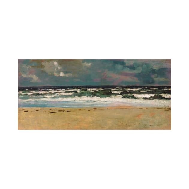 Sandy Beach with Breakers by Winslow Homer by Classic Art Stall