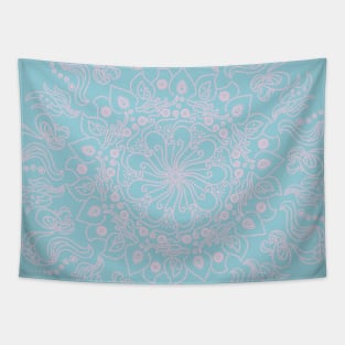 Lilac dot mandala Tapestry