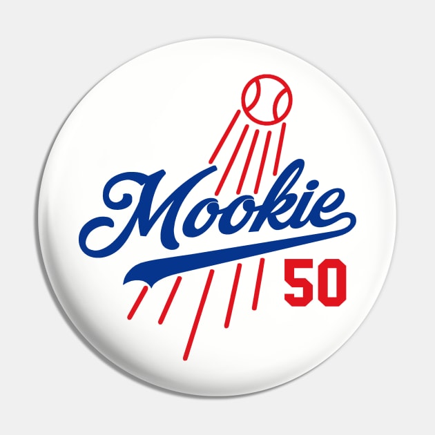 Mookie 50, Los Angeles Baseball design Pin by FanSwagUnltd