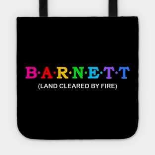 Barnett  - land cleared by fire Tote