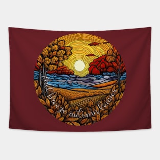 Fall Breeze Autumn Leaves Tapestry