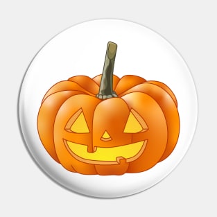 A Short Jack 'O Lantern (Bright Green) Pin