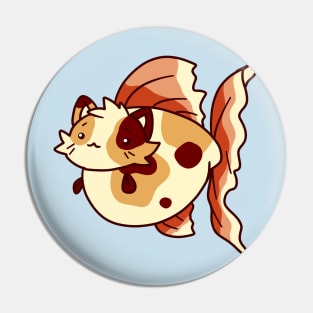 Chubby Goldfish Kitty Pin
