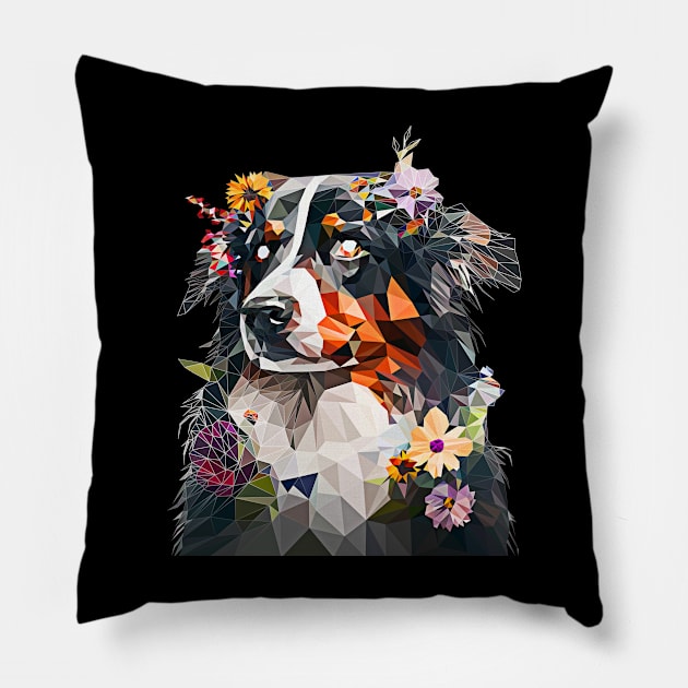 Flower Dog Pillow by Jackson Lester