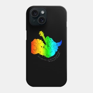 Love is Like a Tune - White Print Phone Case