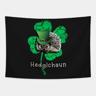 Hedgehog Leprechaun TShirt Hedgichaun Shamrock Tee Tapestry