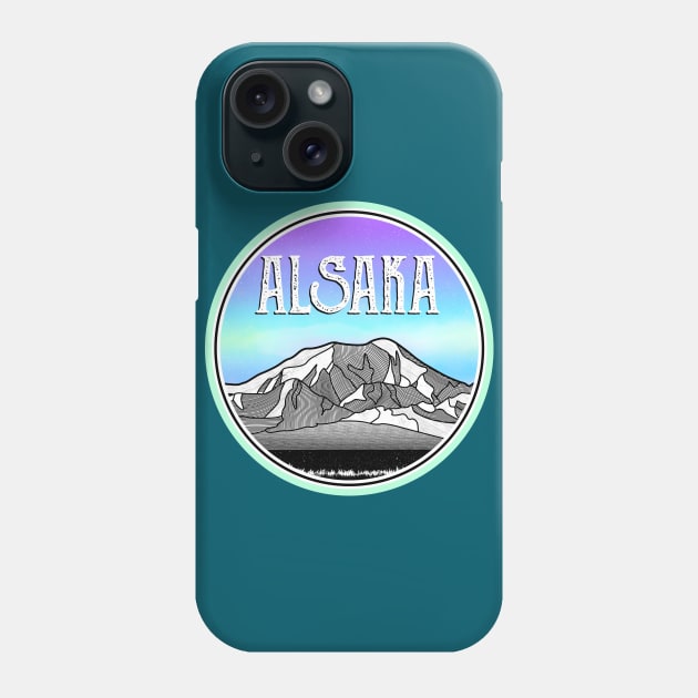 Alaska Mountains Phone Case by mailboxdisco