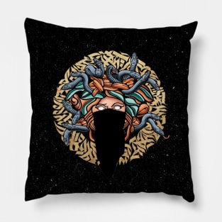 Medusa Head - Calligraphy Pillow