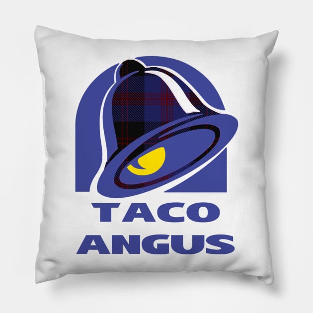 Taco Angus Pillow by IHIBILI