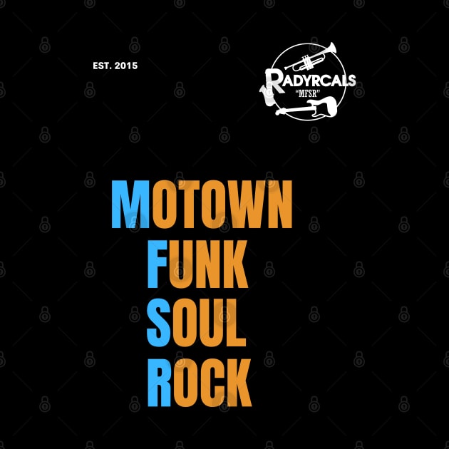 Radyrcals Motown Funk Soul Rock square font n logo by SYDL