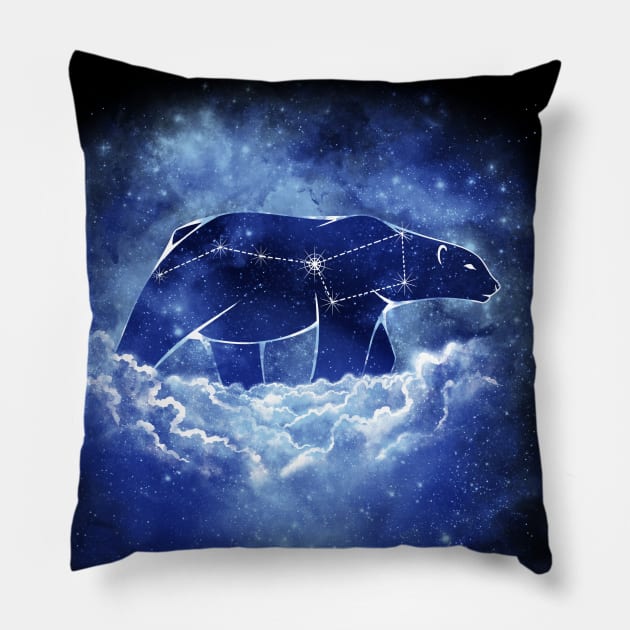 Starry Frozen Sky Pillow by ChocolateRaisinFury