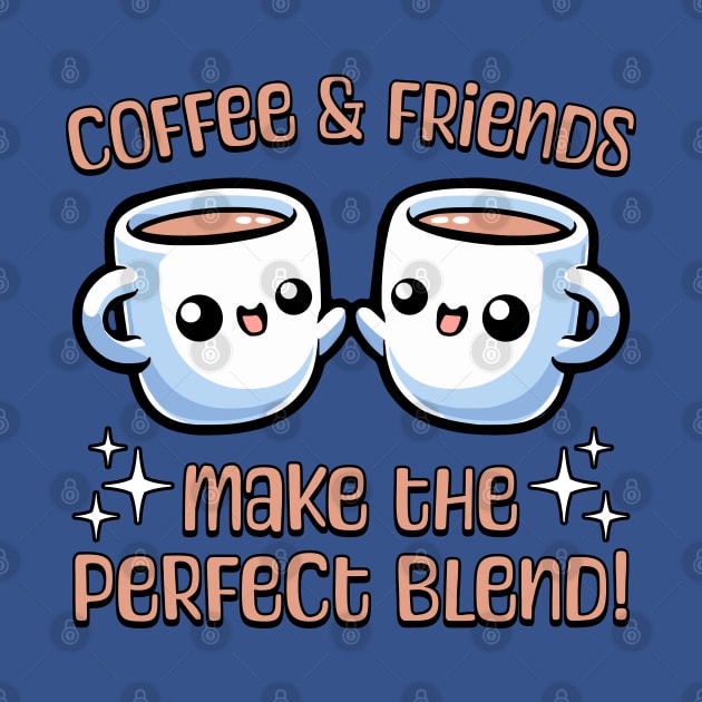 Coffee And Friend Make The Perfect Blend! Cute Coffee Friends by Cute And Punny