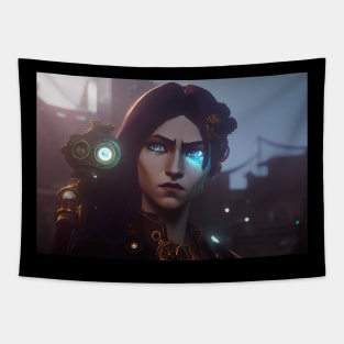 Female Game Character Tapestry