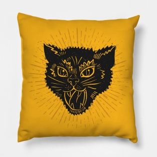 kitty attack Pillow