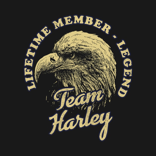 Harley Name - Lifetime Member Legend - Eagle by Stacy Peters Art