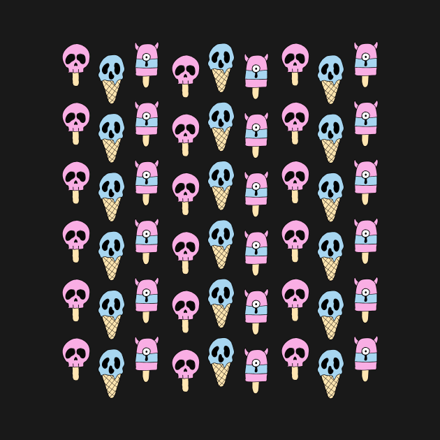 Scary ice creams pattern by cgcreation