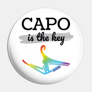 Capo is the Key Colorful Capo Light Theme Pin