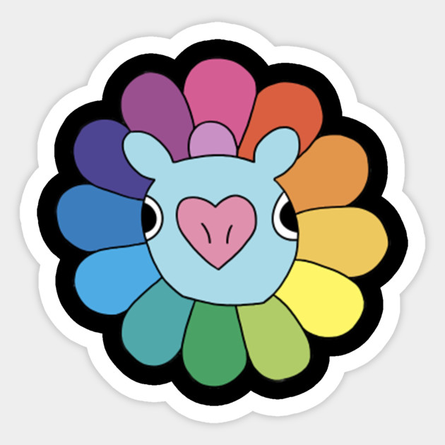 Bts J Hope Mang Flower Hobicore Classic Bts J Hope Mang Flower Hobicore Sticker Teepublic
