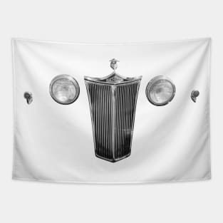 Lanchester LD10 1940s classic car minimalist grille Tapestry