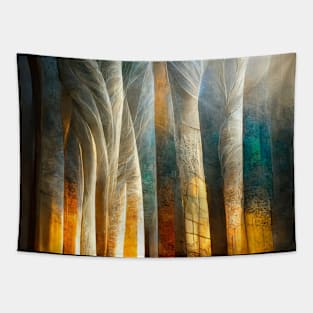 Fantasy Birch Trees Tapestry