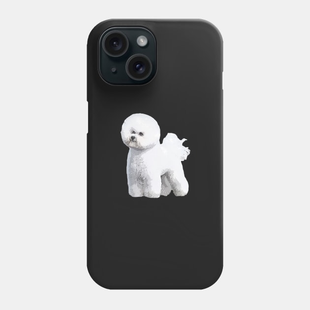 Bichon Frise Standing Beauty Phone Case by ElegantCat