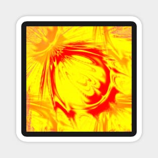 Yellow, orange and red Magnet