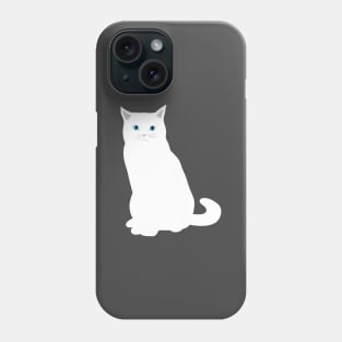 White Cat Phone Case