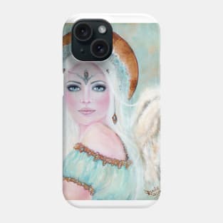 Whisper in the wind angel by Renee Lavoie Phone Case
