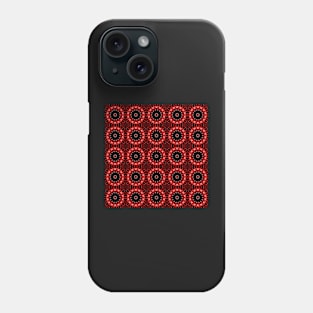 Ominous Red Kaleidoscope pattern (Seamless) 27 Phone Case