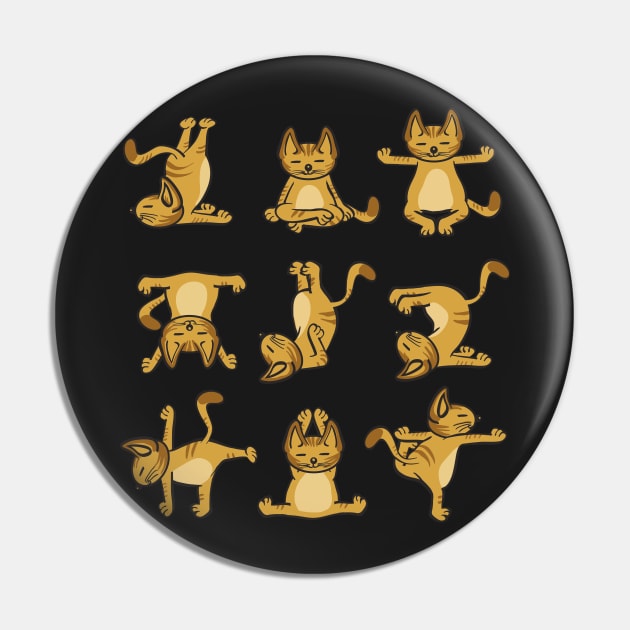 Yoga Cat. YoGato Pin by KsuAnn